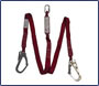 JSP Vertex Shock Absorbing Twin Forked Lanyard with Scaffold Hook + 2 Metre Karabiner